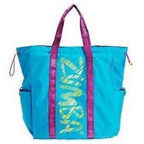 Zumba Fitness Handbags - Zumba Fast Dash Tote Bag Enamel Blue NWT